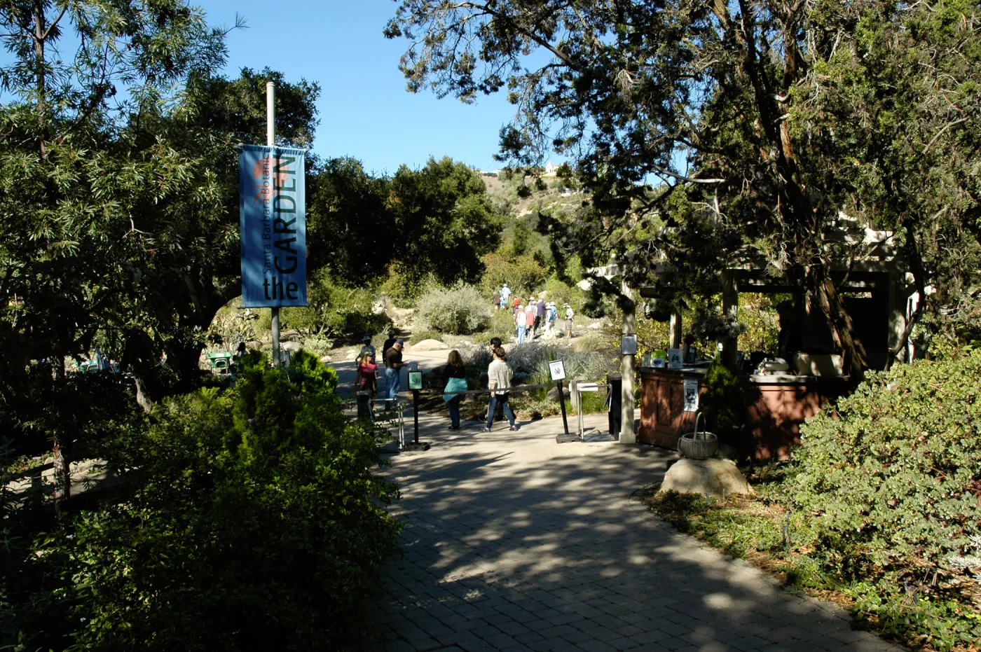 visitors at the Garden Entrance, SBBG Community Free Day, October 16 2011