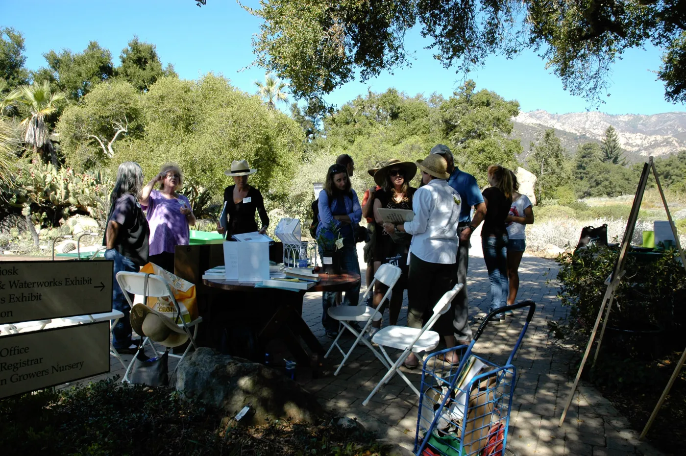 Master Gardener butterfly demonstration table, SBBG Community Free Day, October 16 2011