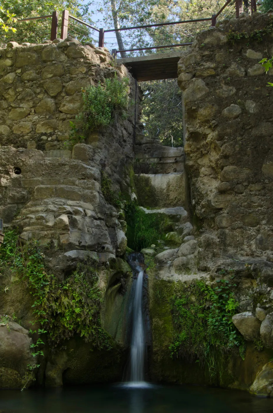 Mission Dam Waterfall, third place winner, Garden Postcard category, SBBG Photo Contest 2012