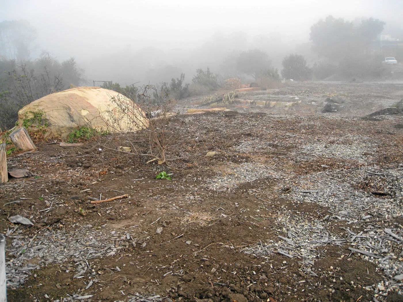 Gane site before pool demolition