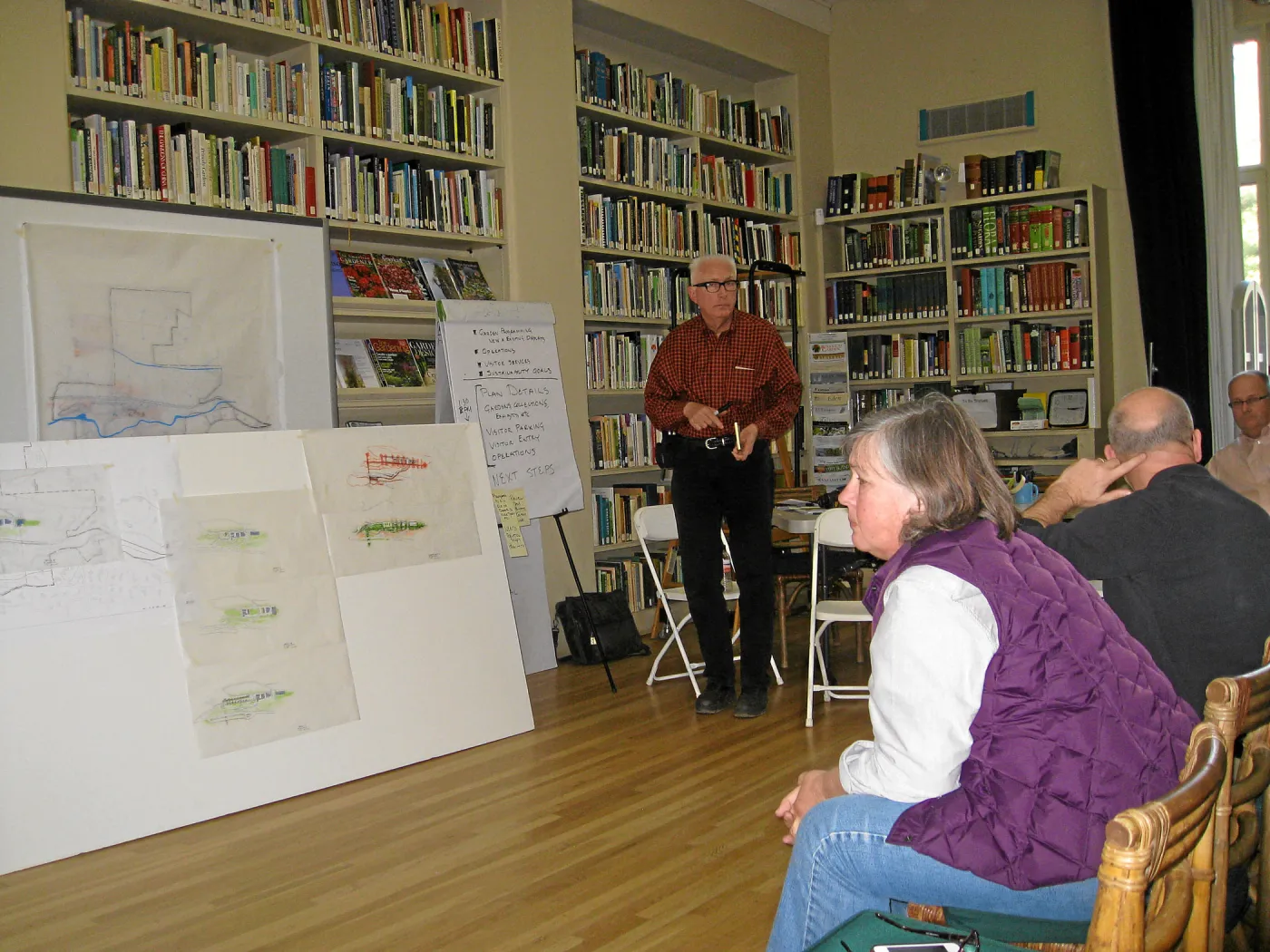 Presentation by OLIN team of first andscape design charette results