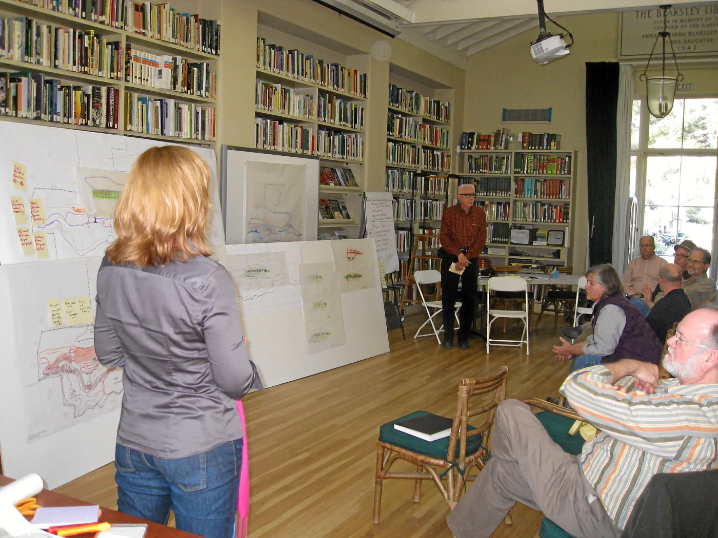 Presentation by OLIN team of first andscape design charette results