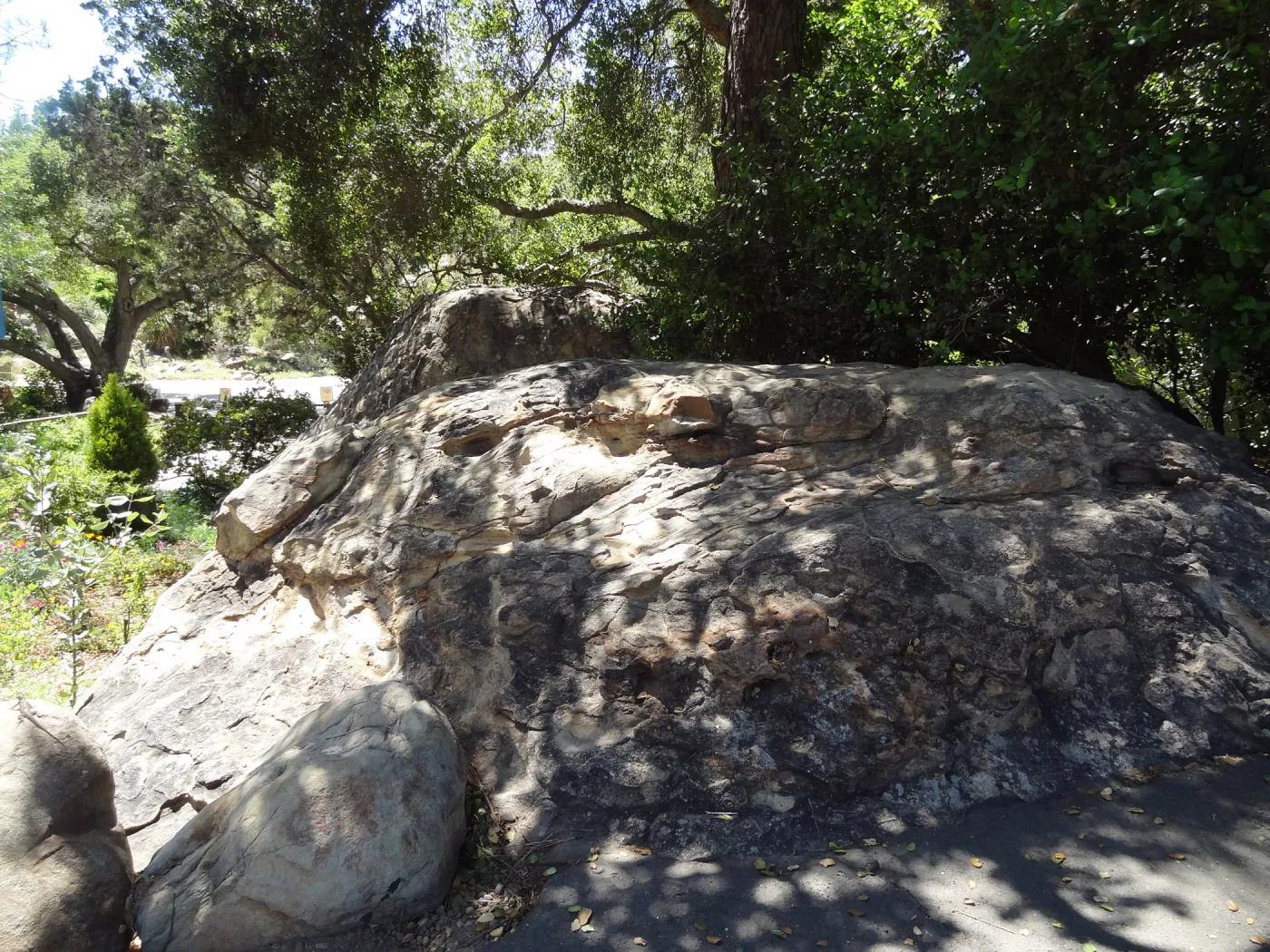 Entrance boulders