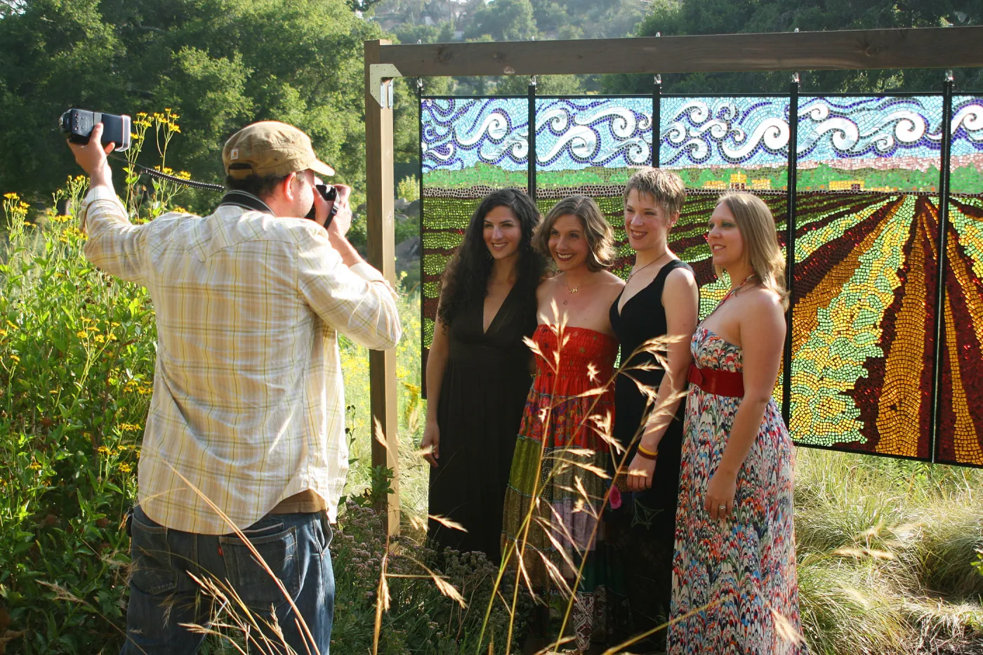 stained glass art exhibit, Rose and Nightingale concert in the Garden event