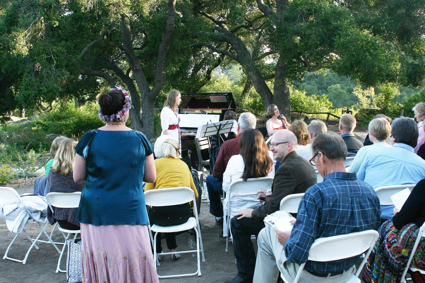 under the Meadow Oaks, Rose and Nightingale concert in the Garden event