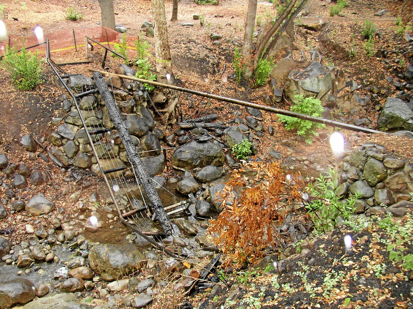 Campbel Bridge after the Jesusita Fire