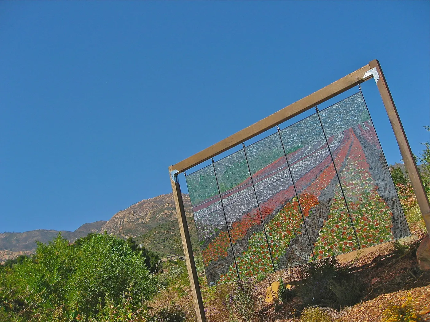 stained glass art exhibit, Porter Trail