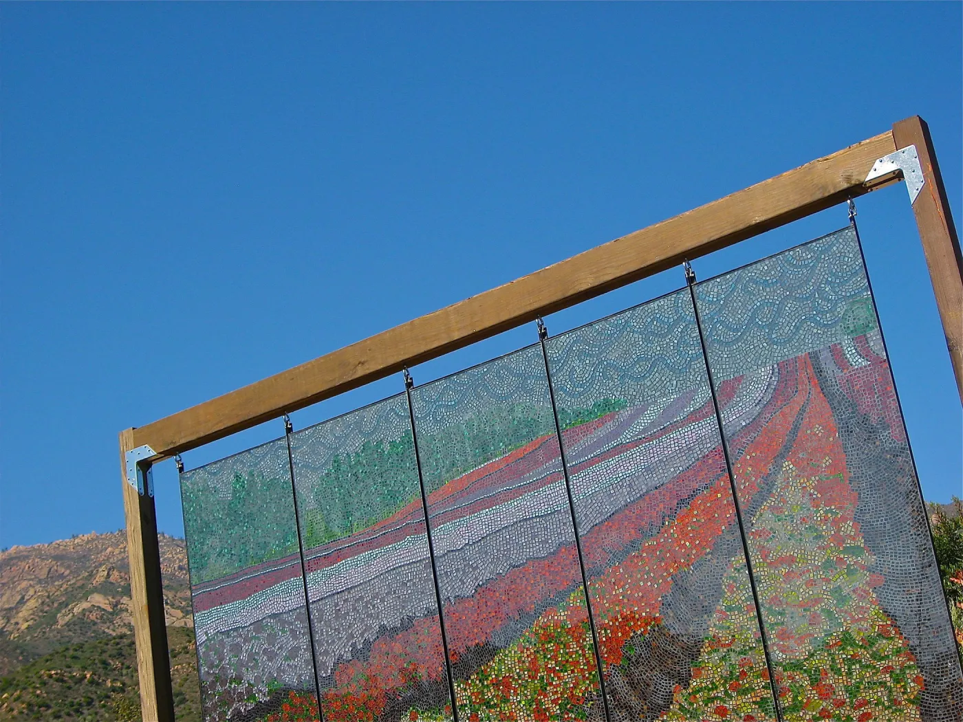 stained glass art exhibit, Porter Trail