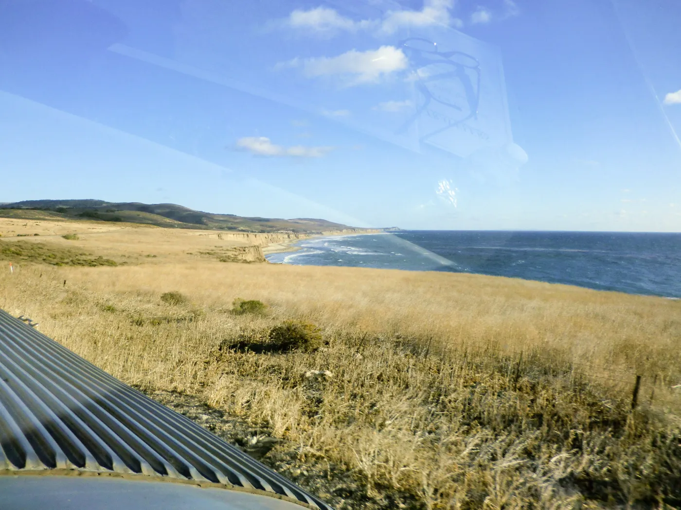 SBBG Silver Splendor Train Trips, 2012, View of Pt Conception from Dome Car 1
