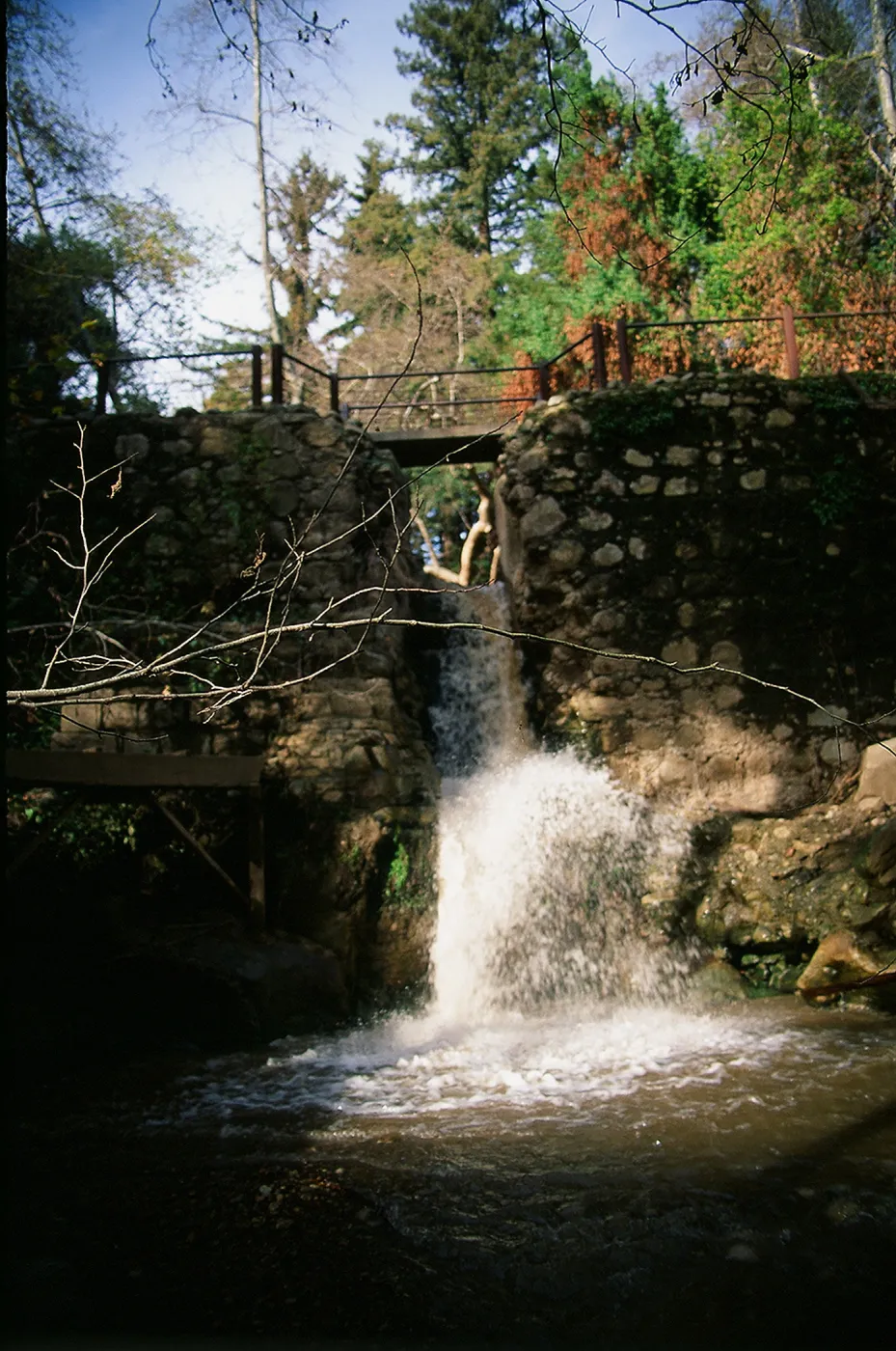 Waterfall at historic Mission Dam, SBBG Photo Contest 2013