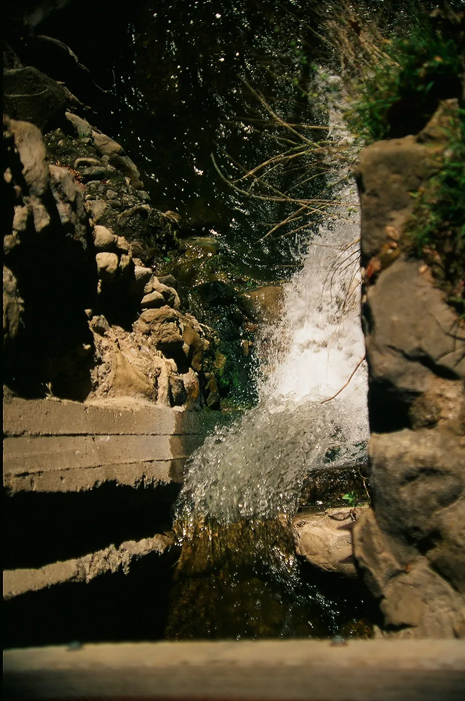 Waterfall at historic Mission Dam, SBBG Photo Contest 2013