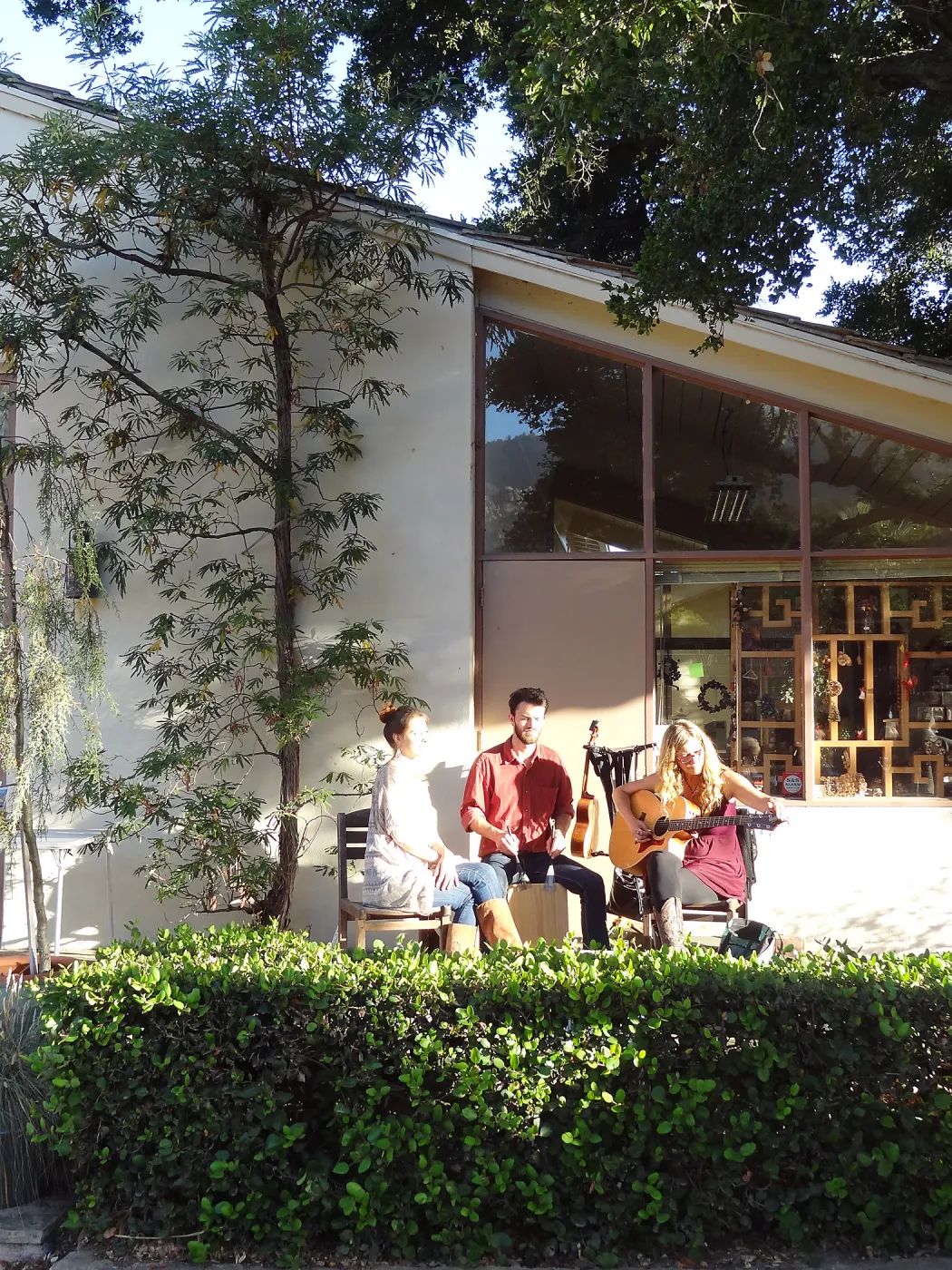 SBBG hosts Santa Barbara Chamber of Commerce Mixer, June 2013, musicians