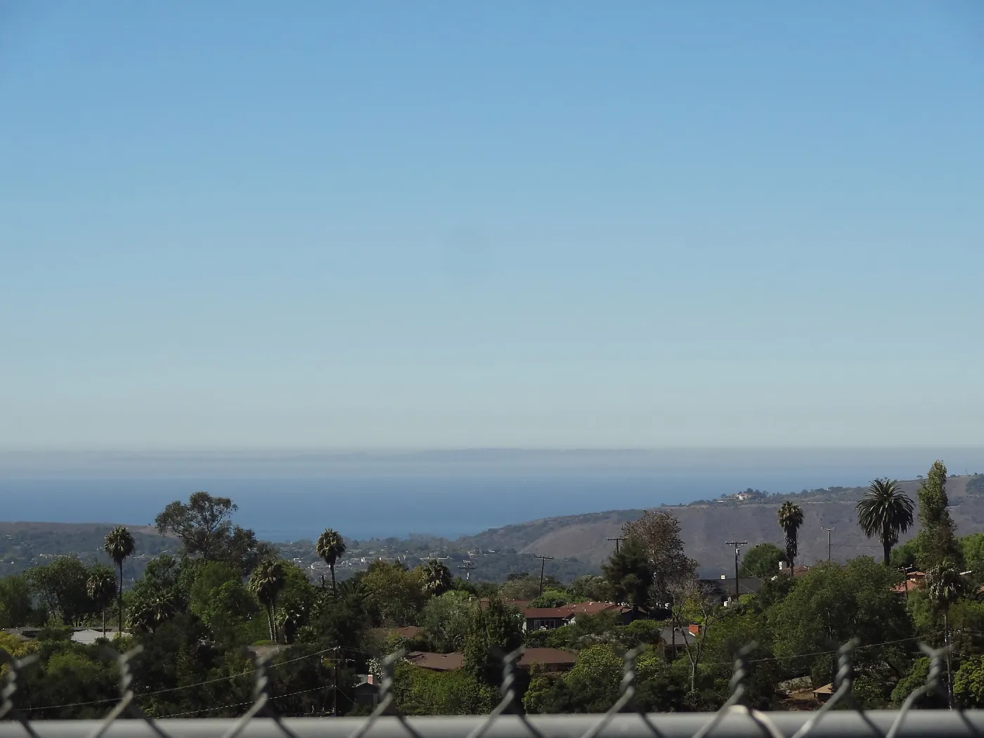 view of Pacific Ocean from SBBG