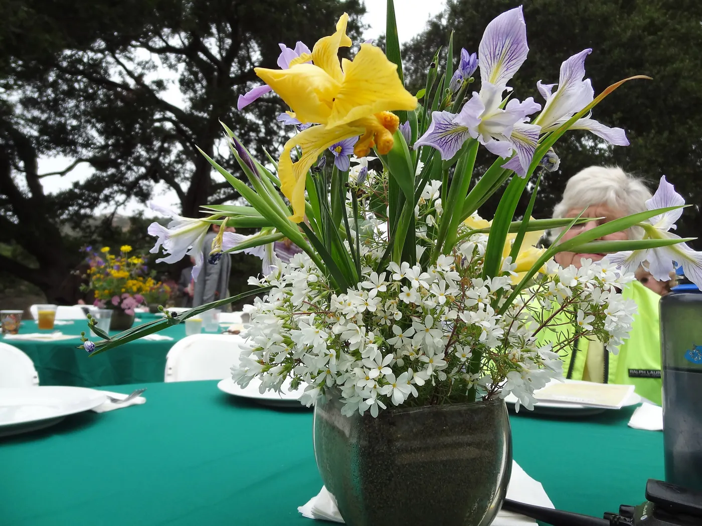 Volunteer Recognition event 2013, floral arrangements with wildflowers from the Garden
