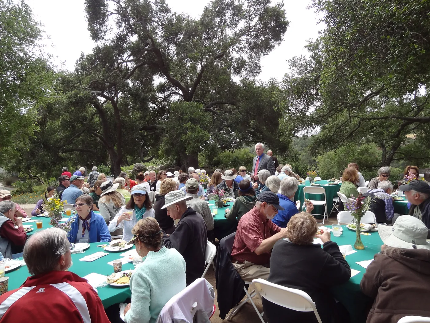 Volunteer Recognition event 2013, Board President John Brinker addressing the group