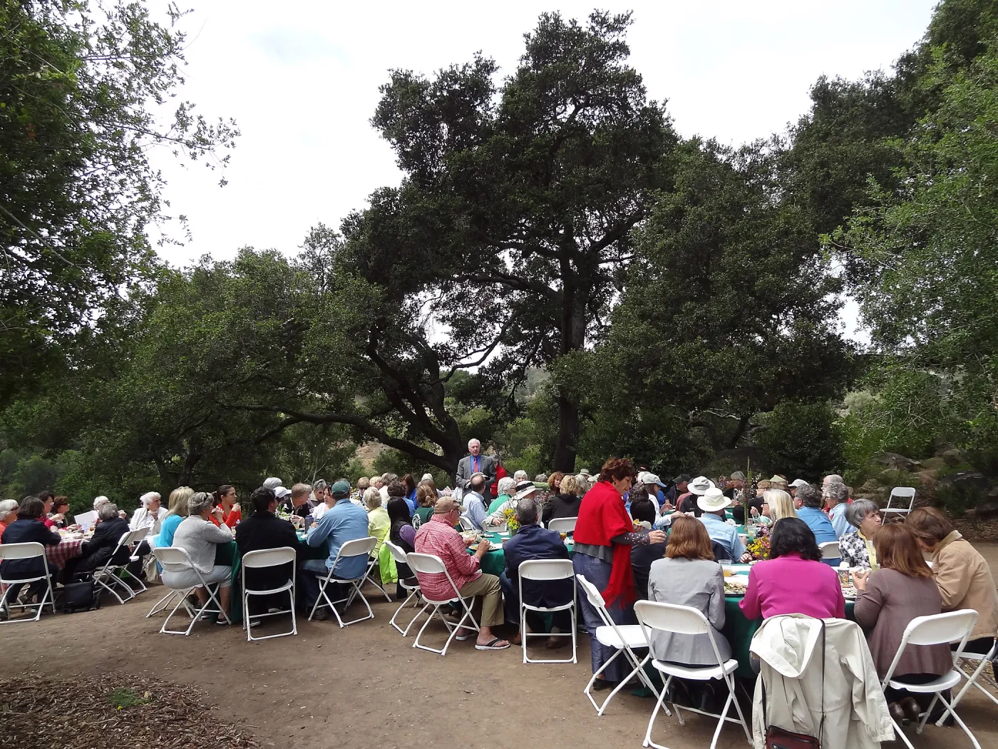 Volunteer Recognition event 2013, Board President John Brinker addressing the group