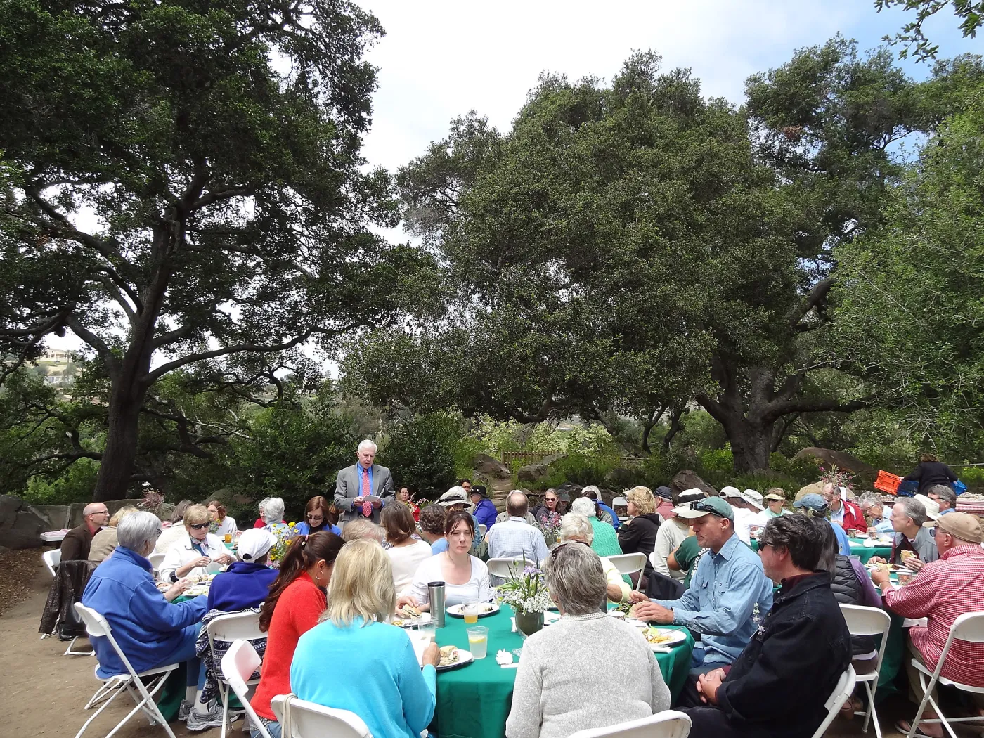 Volunteer Recognition event 2013, Board President John Brinker addressing the group