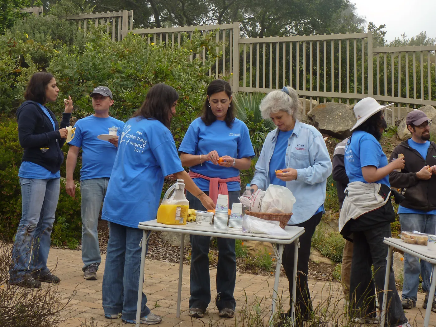 Volunteers from Citrix Corp