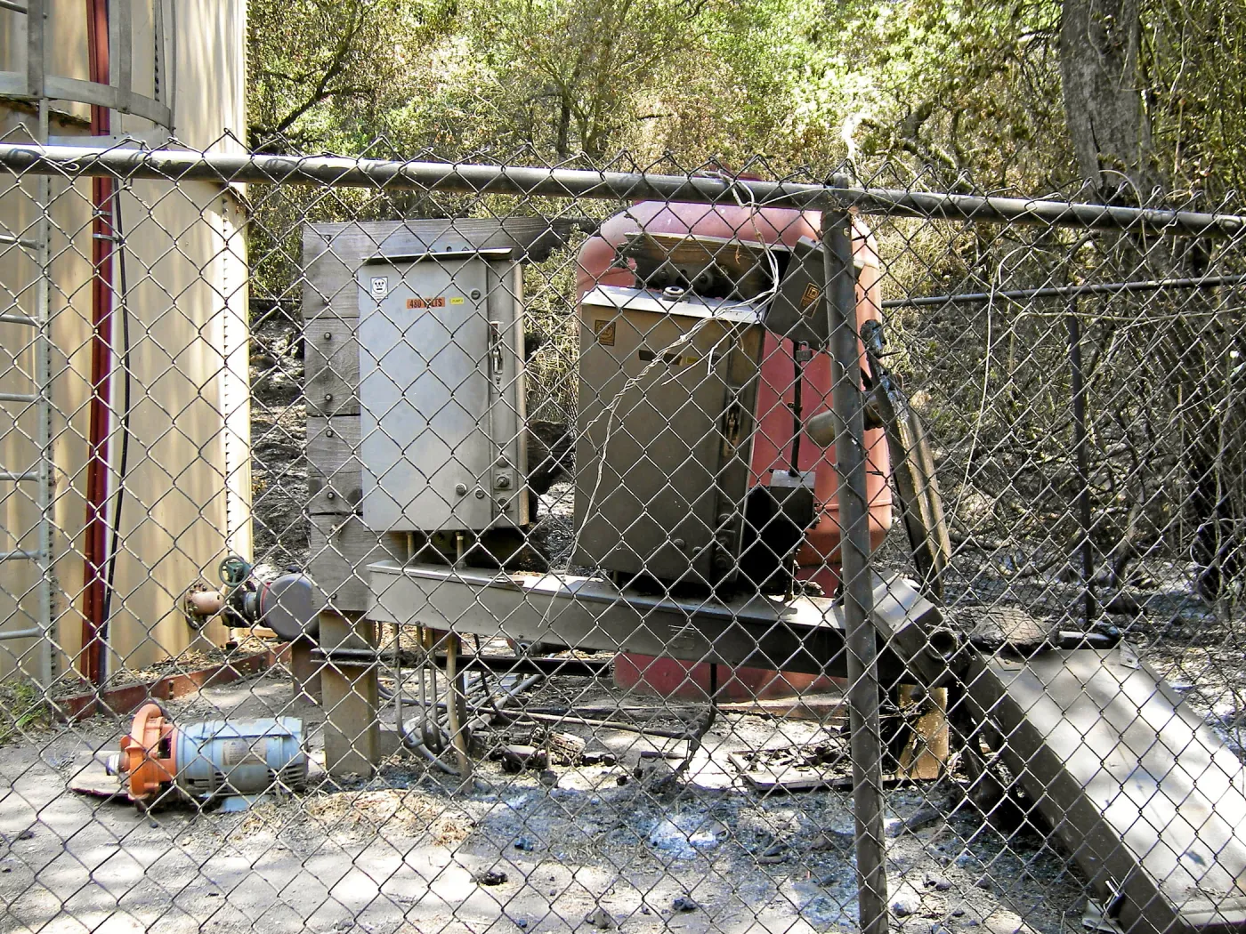 Jesusita Fire, damage to well