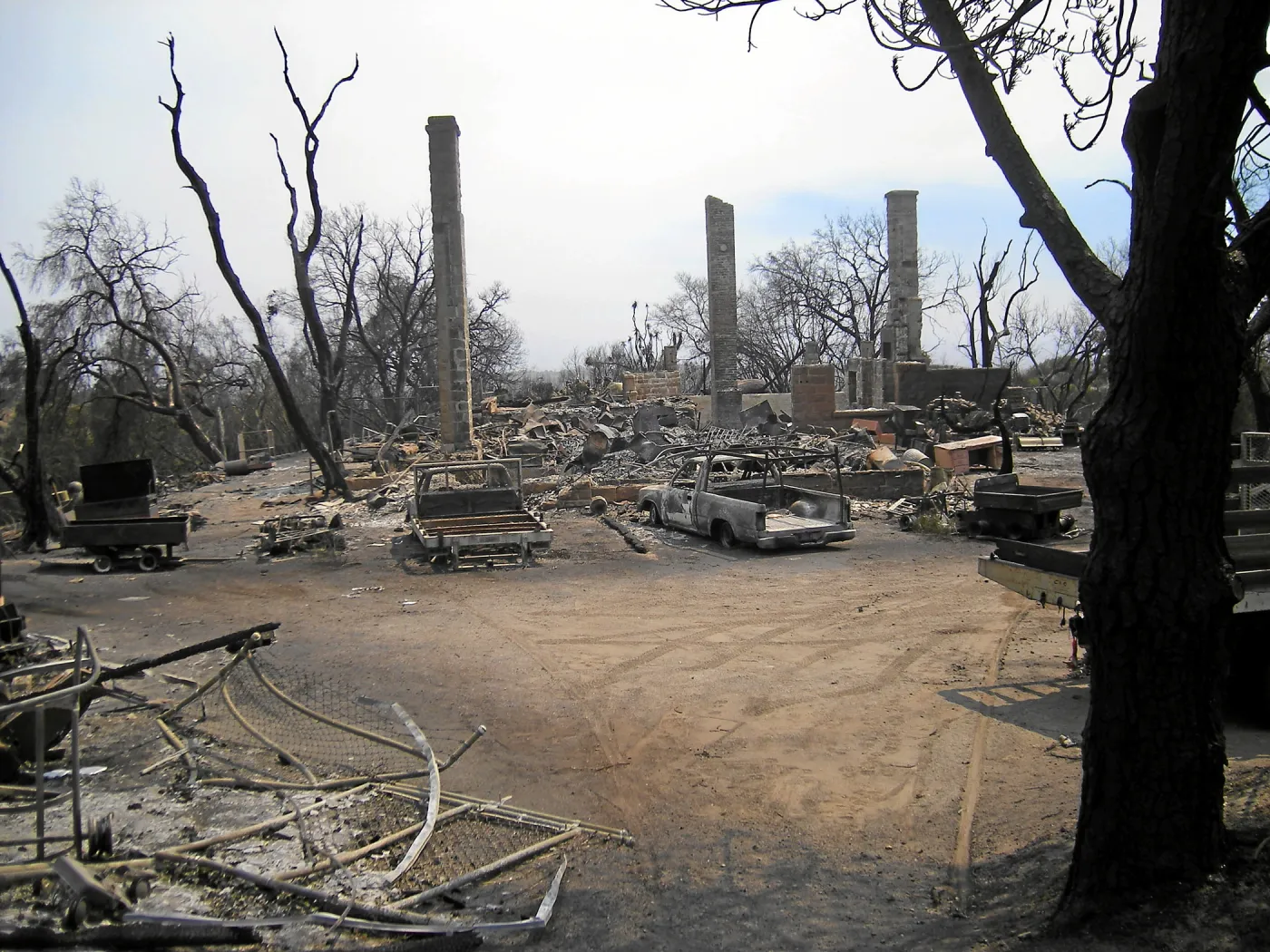 Jesusita Fire, destroyed Gane House