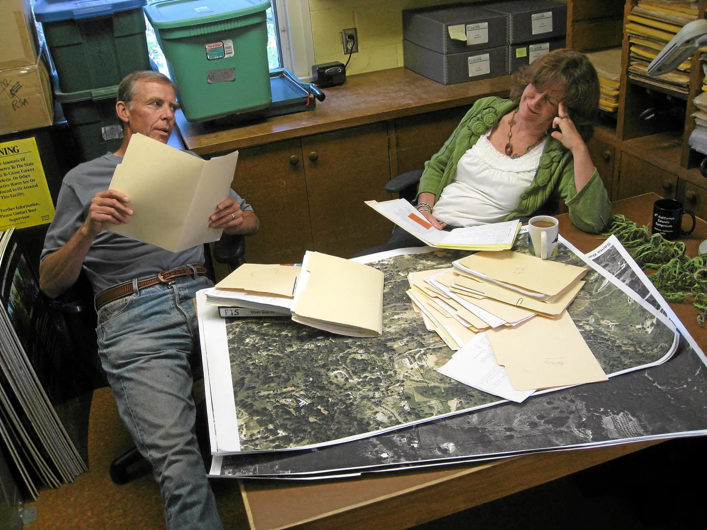 Robert Muller and Betsy Collins Planning a Party