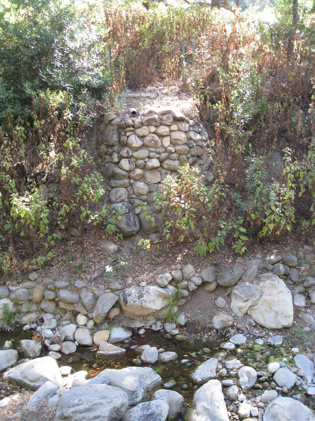 Campbell Bridge site after fire