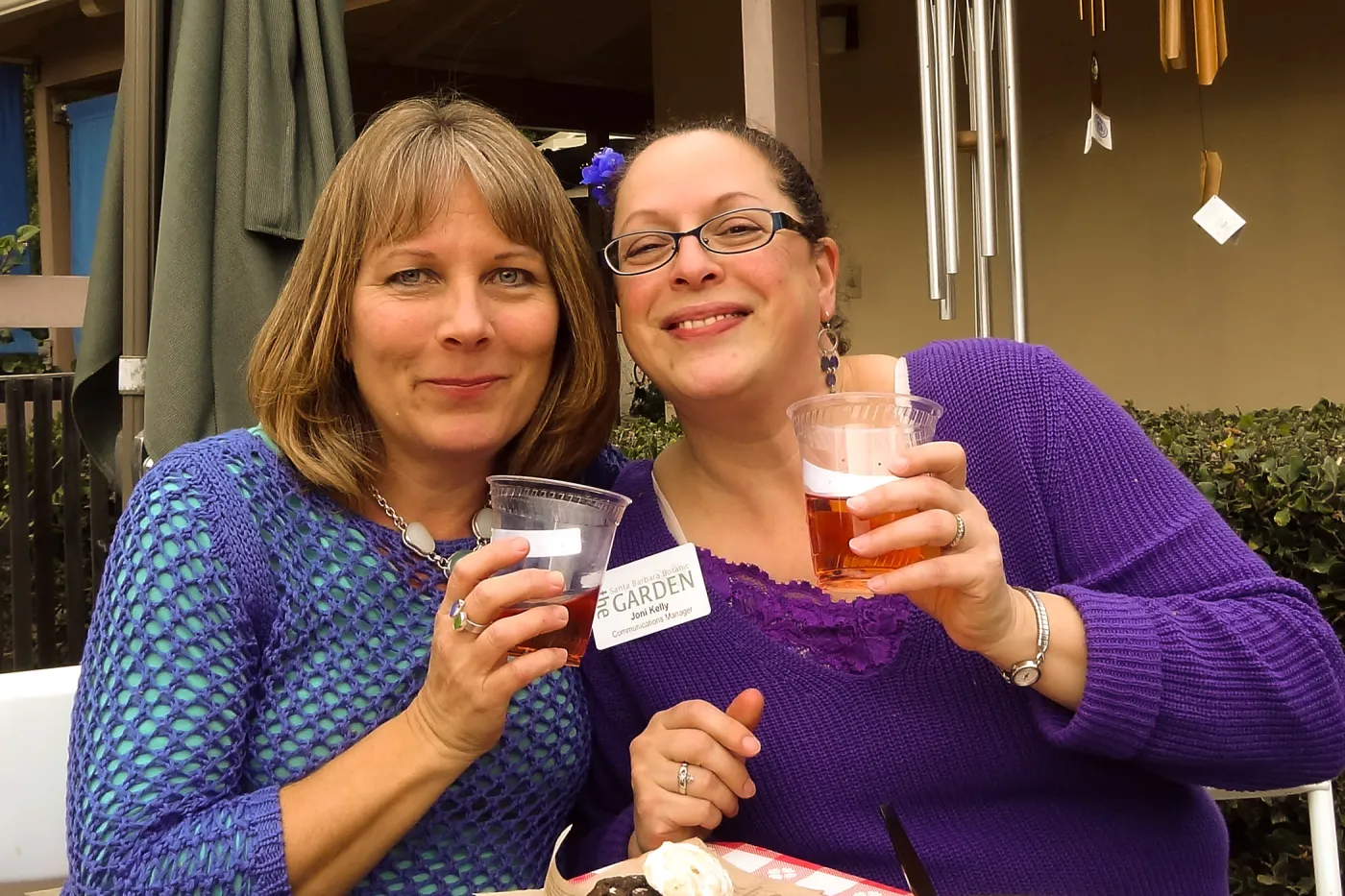 Tricia Wardlaw and Joni Kelly, SBBG Members Picnic 2013, March 20 2013