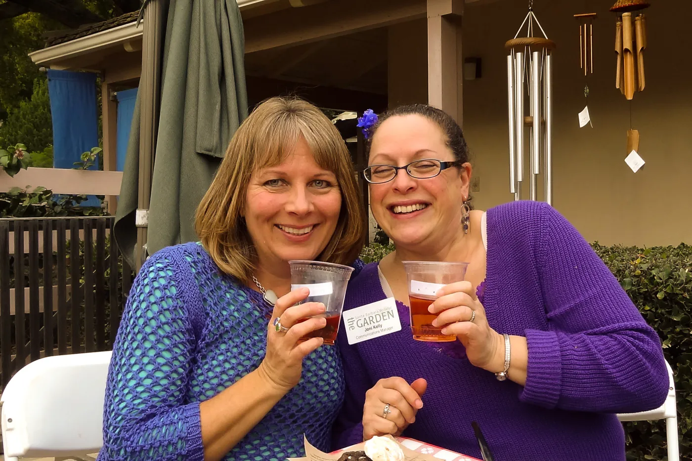 Tricia Wardlaw and Joni Kelly, SBBG Members Picnic 2013, March 20 2013