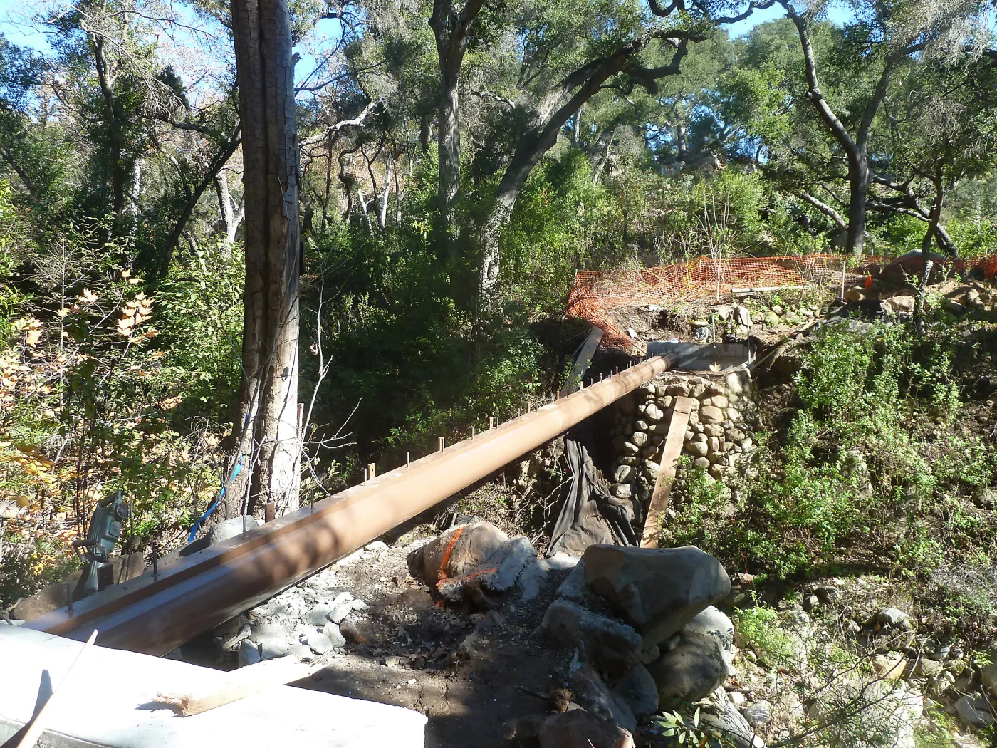 Campbell Bridge construction