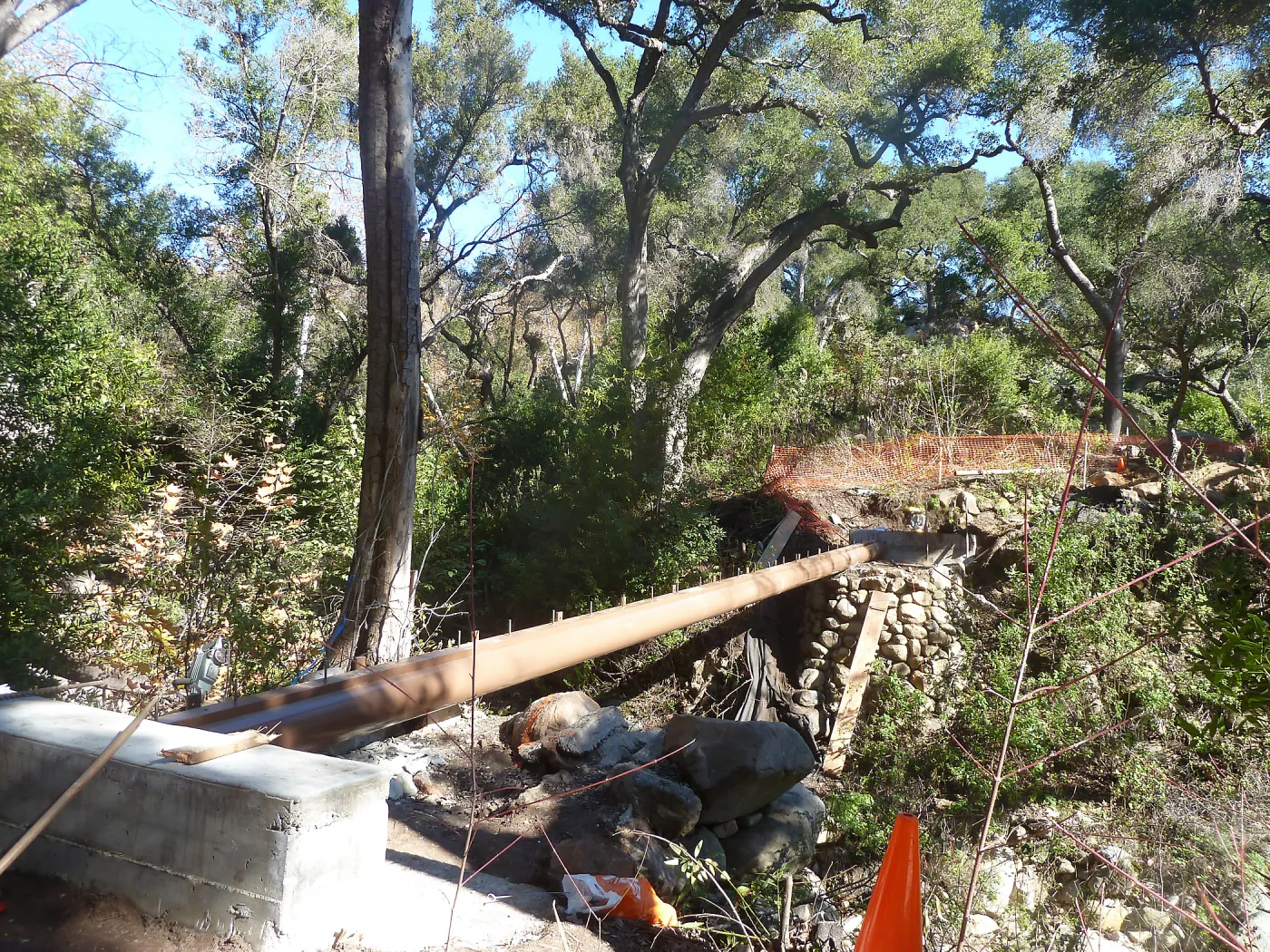 Campbell Bridge construction