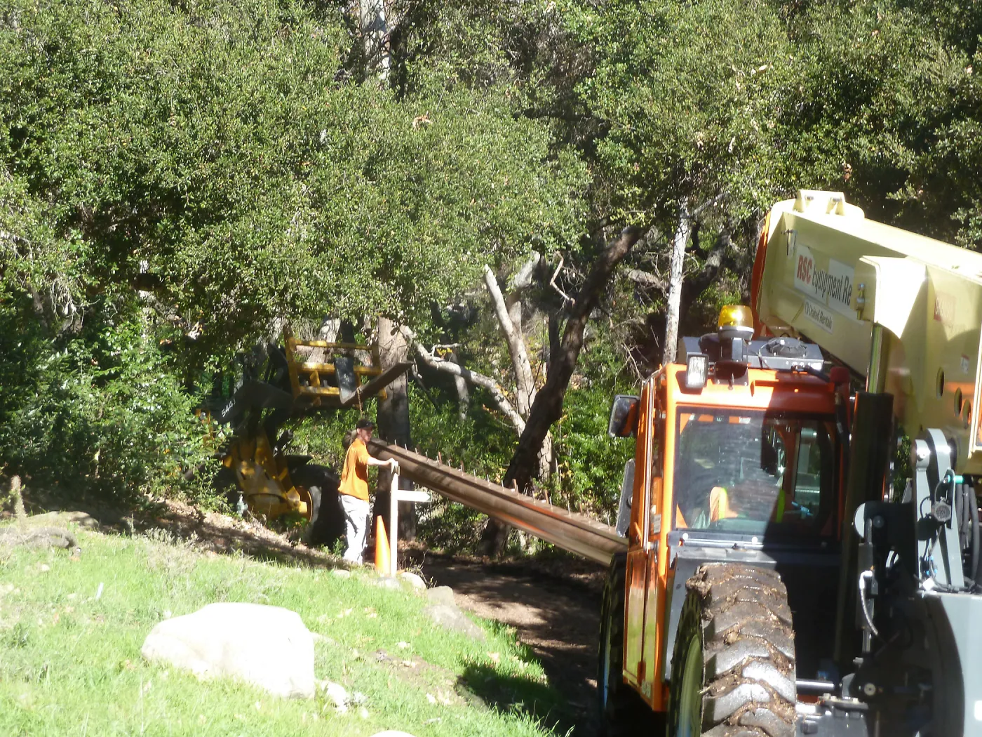 Campbell Bridge construction
