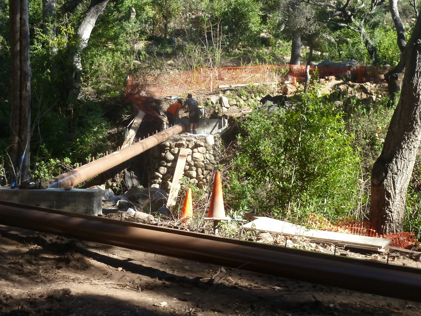 Campbell Bridge construction