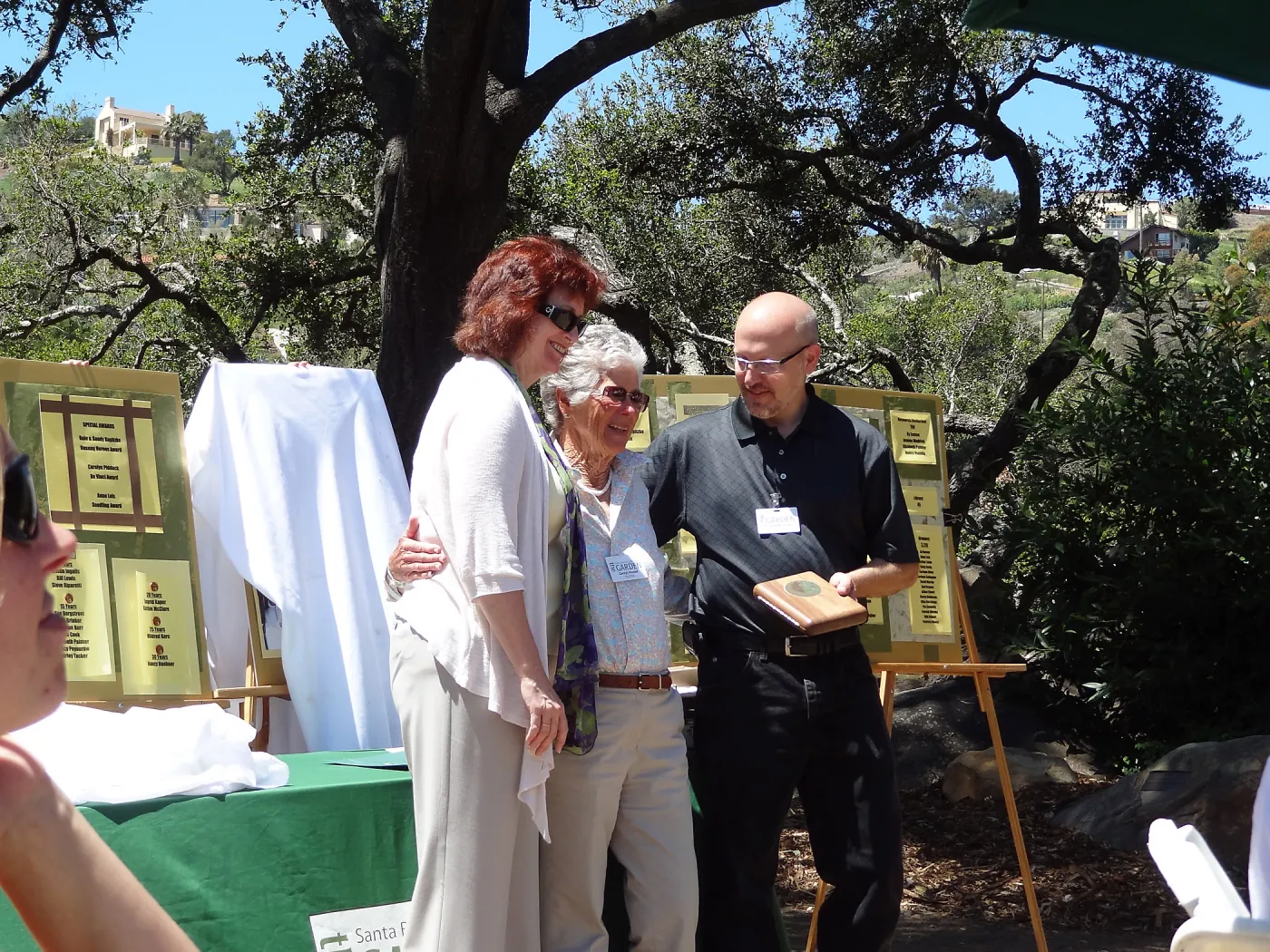 Anna Dorinda Blaksley Bliss Award given to Carolyn Kincaid, Volunteer Appreciation event, April 18, 2012