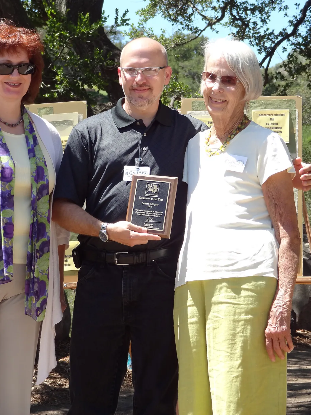 Volunteer of the Year 2012, Corinne Gallagher, Volunteer Appreciation event, April 18, 2012