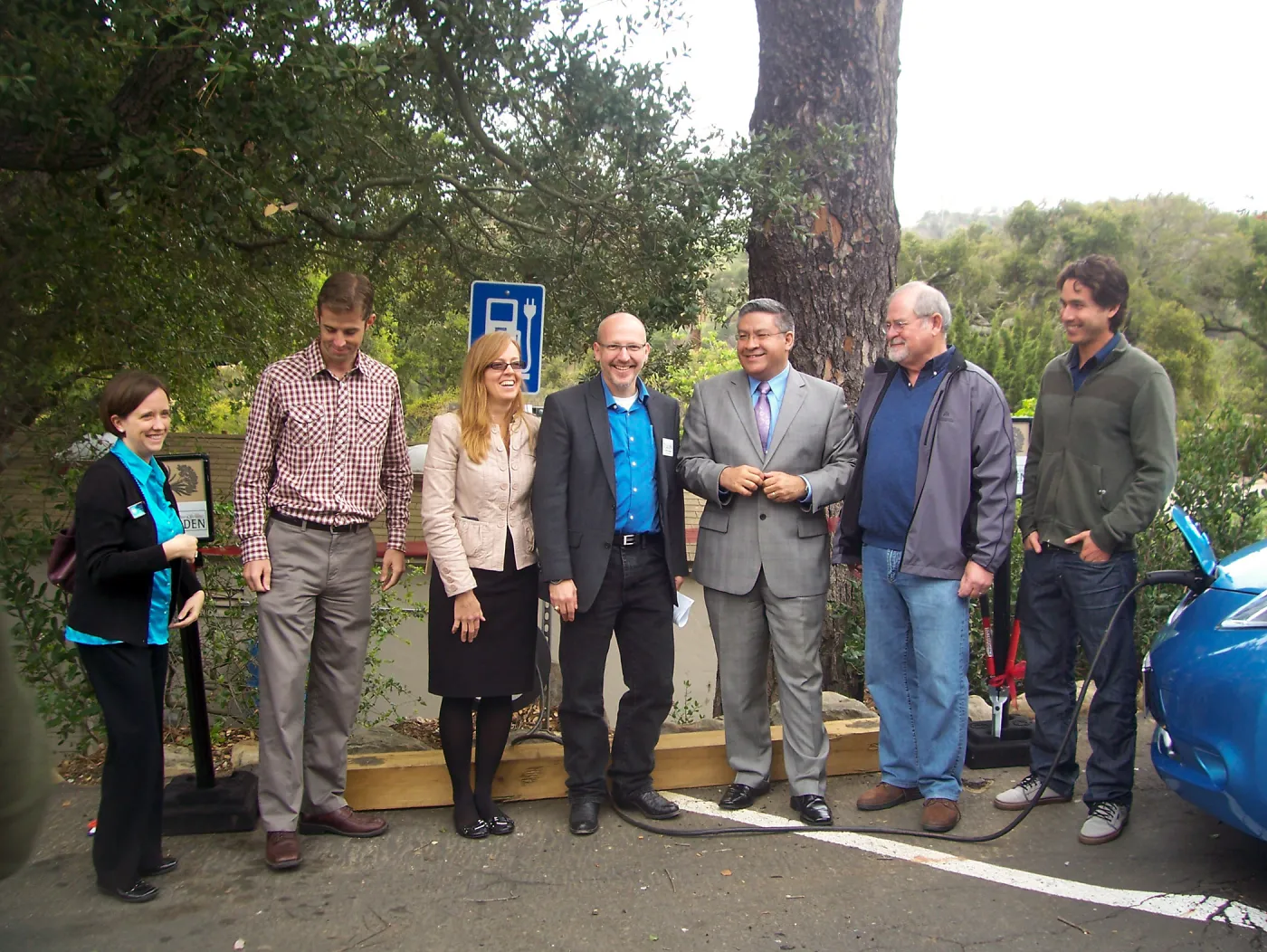 new EV Charging Station at SBBG, electric vehicle charging station, dedication