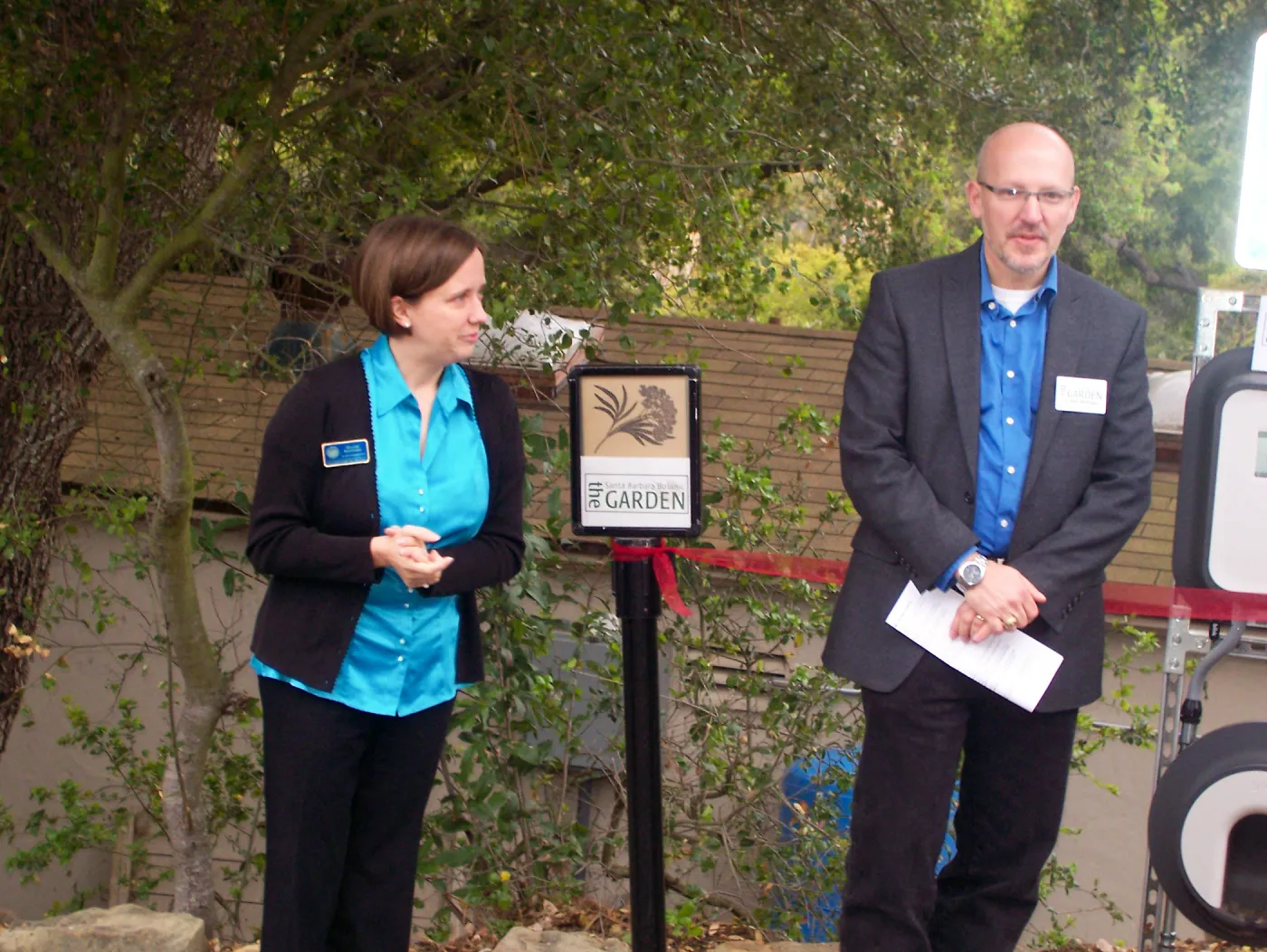 new EV Charging Station at SBBG, electric vehicle charging station, dedication