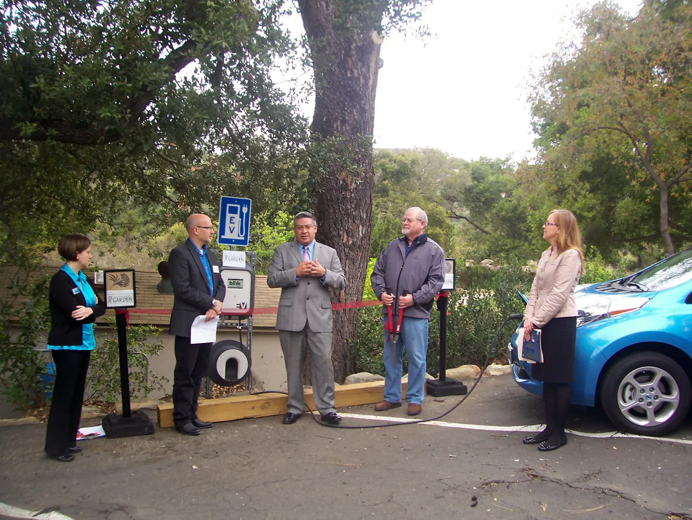 new EV Charging Station at SBBG, electric vehicle charging station, dedication