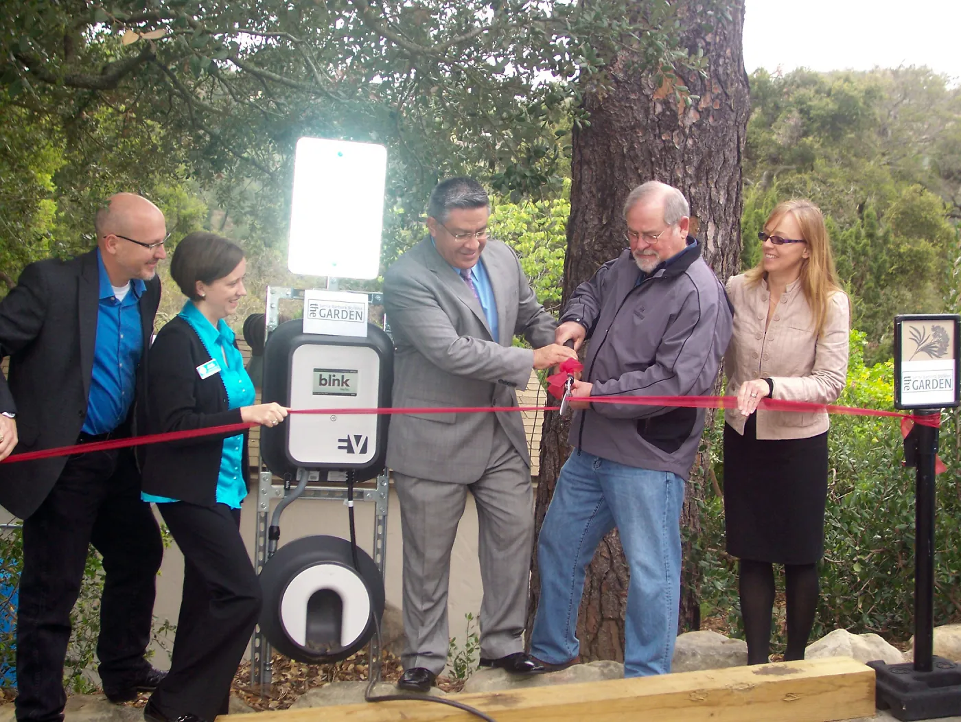 new EV Charging Station at SBBG, electric vehicle charging station, dedication