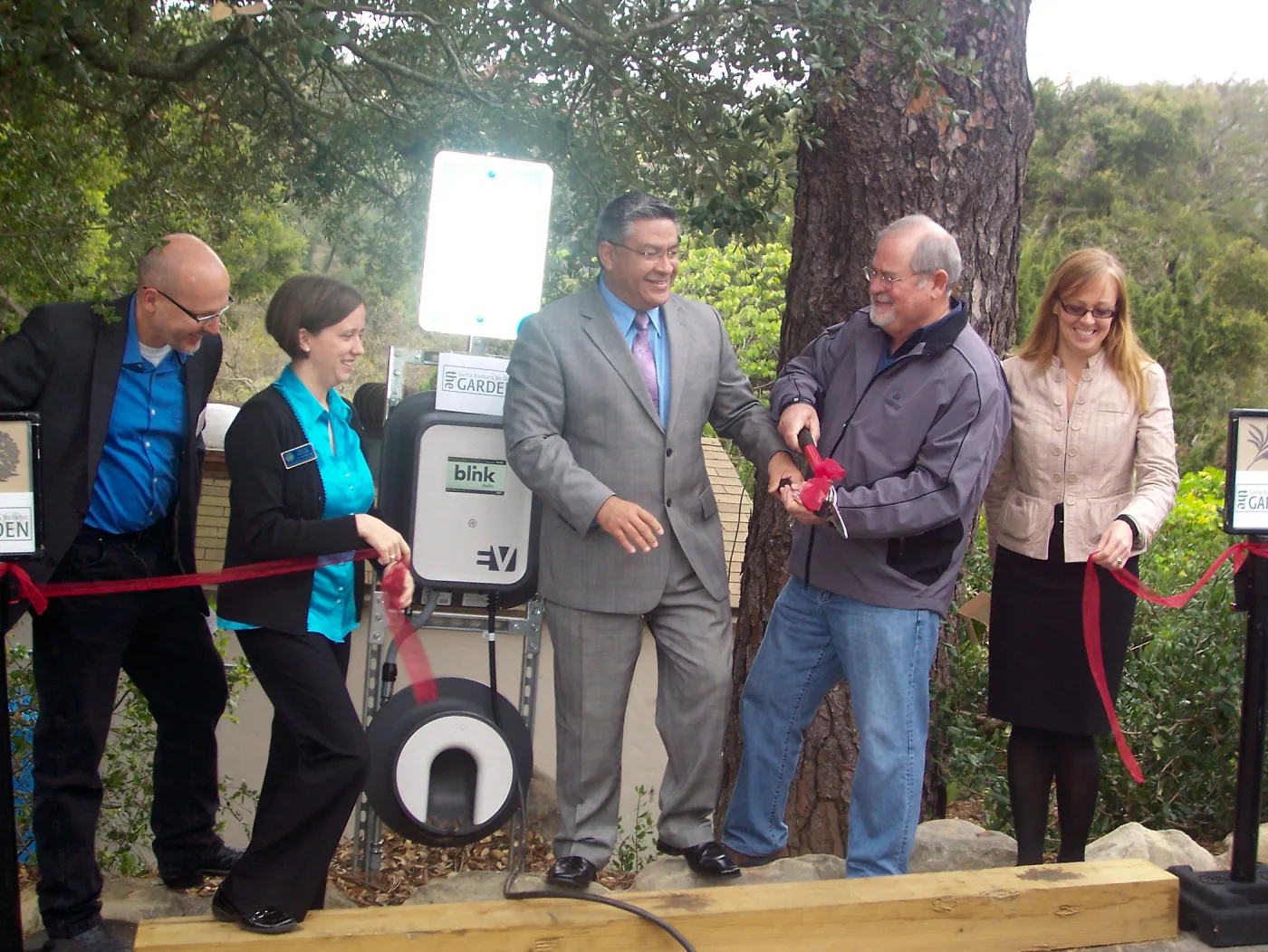 new EV Charging Station at SBBG, electric vehicle charging station, dedication