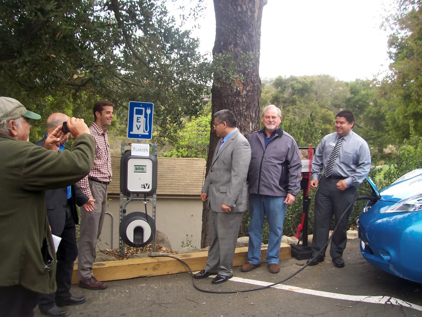 new EV Charging Station at SBBG, electric vehicle charging station, dedication