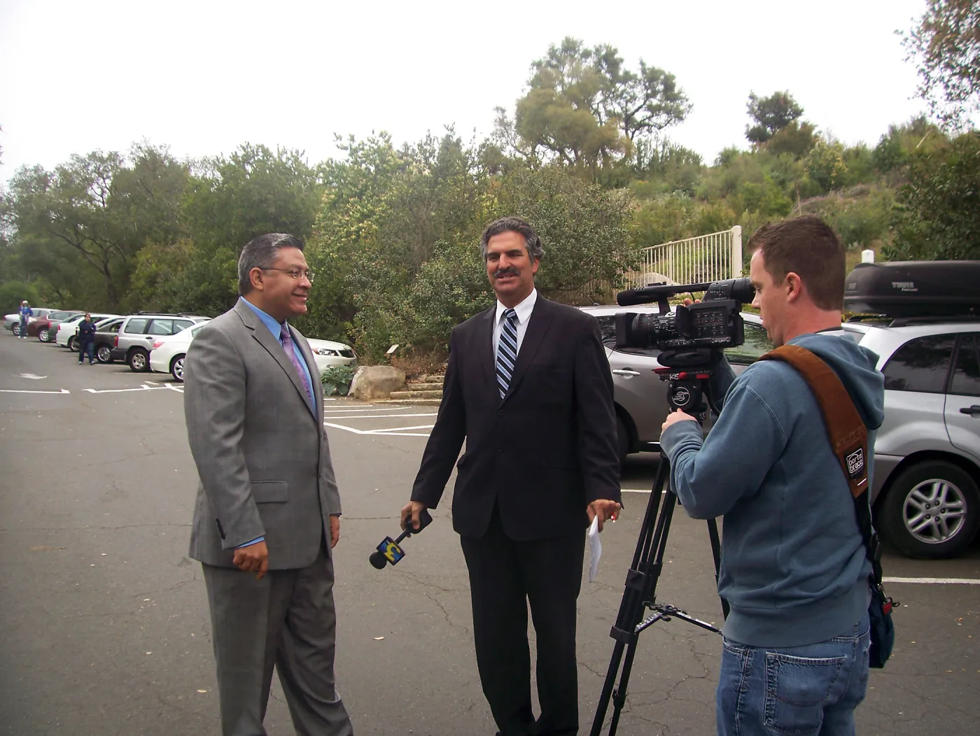new EV Charging Station at SBBG, electric vehicle charging station, dedication, press interview