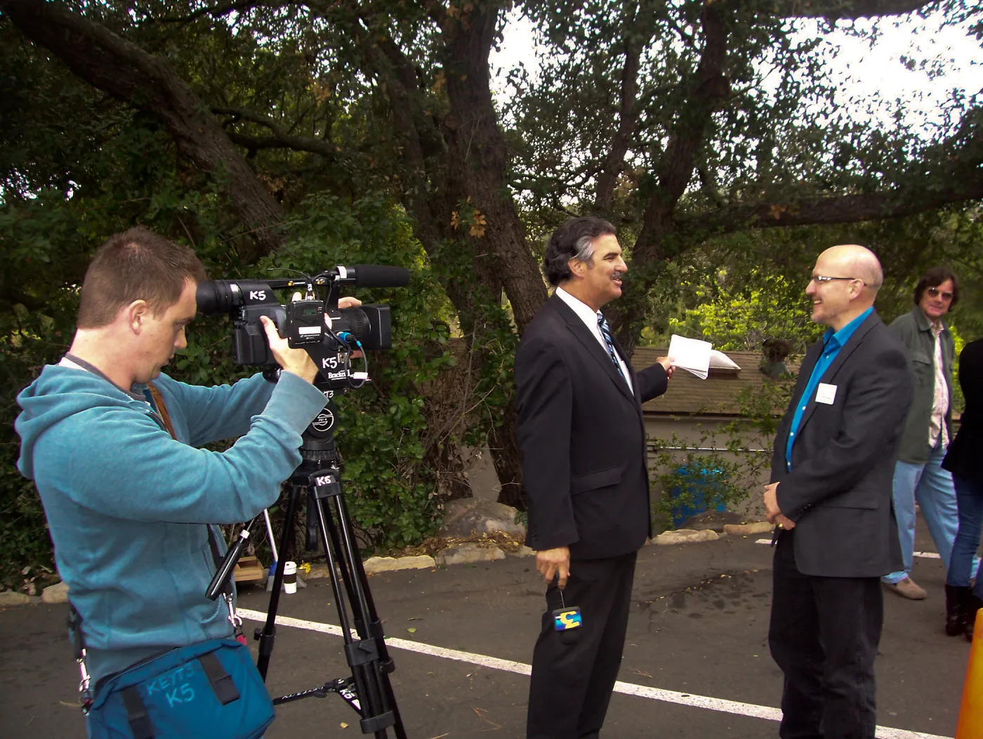 new EV Charging Station at SBBG, electric vehicle charging station, dedication, press interview