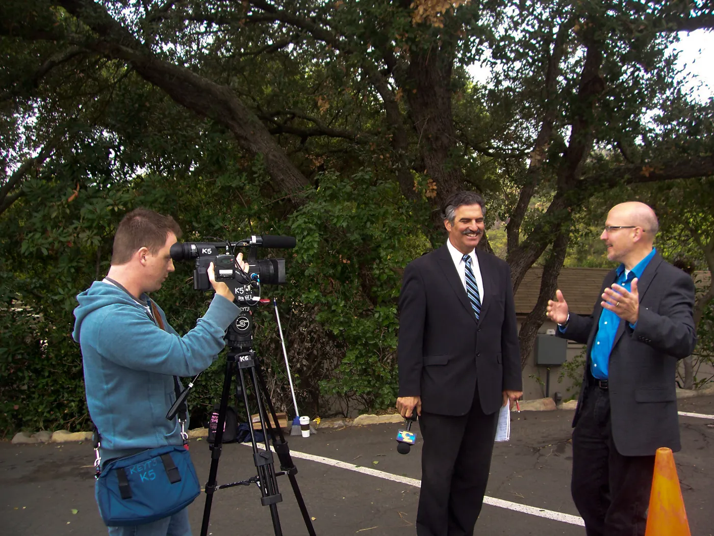 new EV Charging Station at SBBG, electric vehicle charging station, dedication, press interview