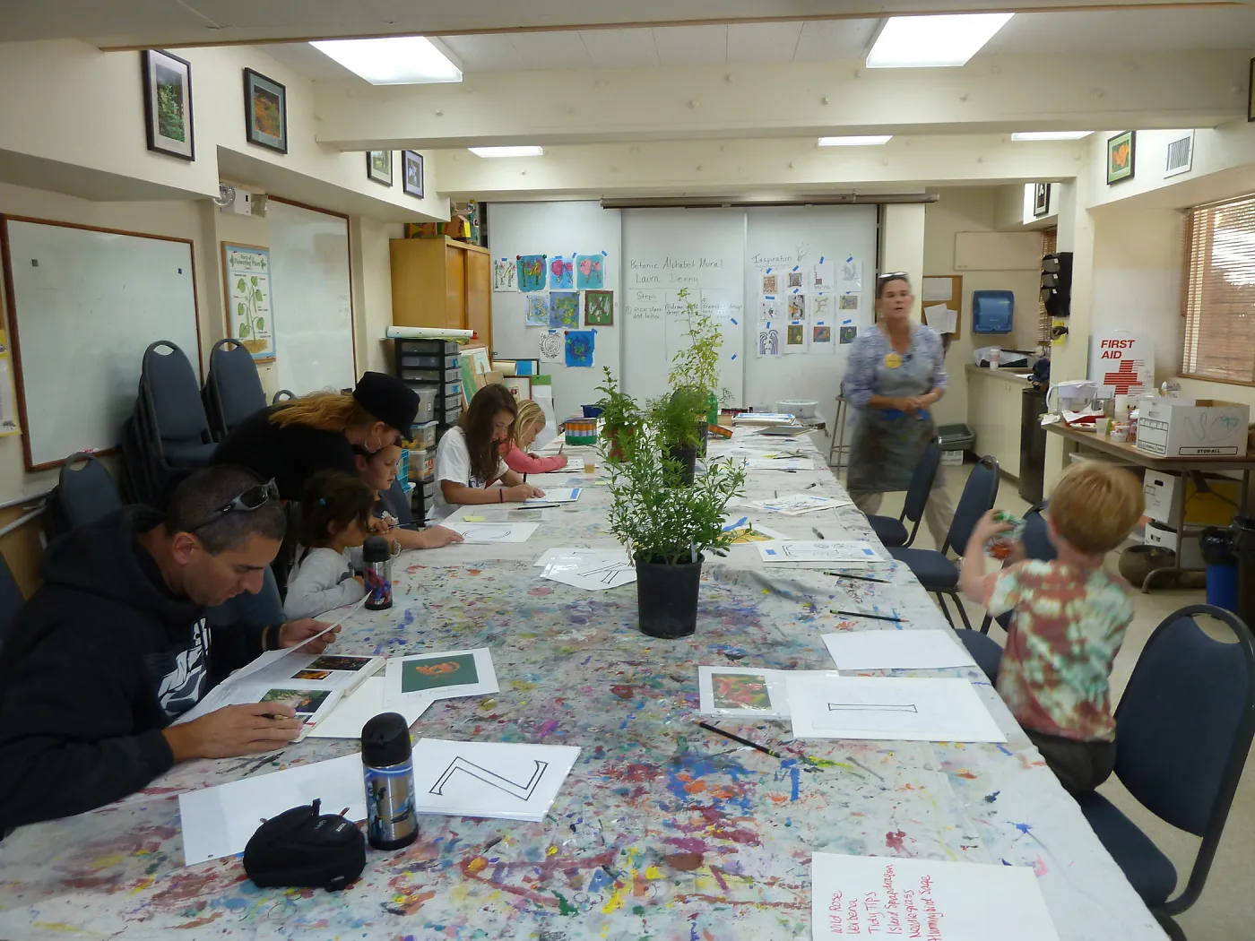 Children’s Native Plant Alphabet Mural Workshop with Art Teacher Laura Denny