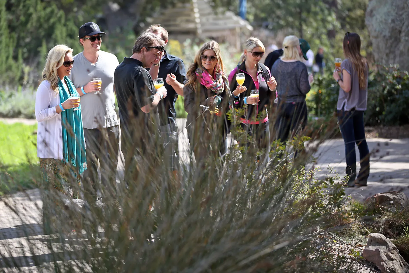 Santa Barbara Beer Garden Event, Jess and Robyn Parker and Friends
