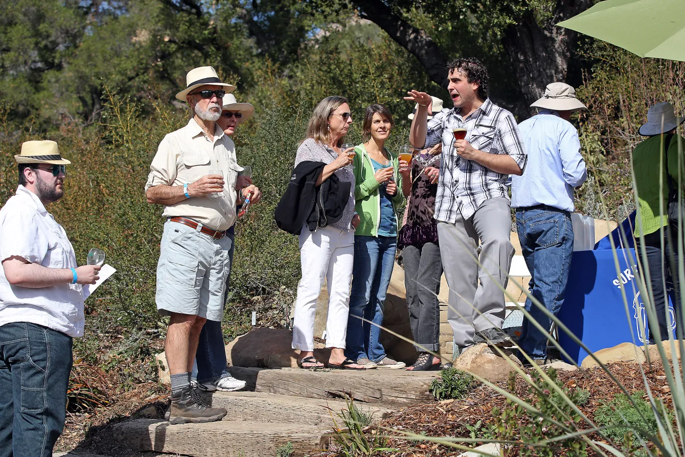 Santa Barbara Beer Garden Event, Zachary Rosen, Al Lindemann, Meadow View