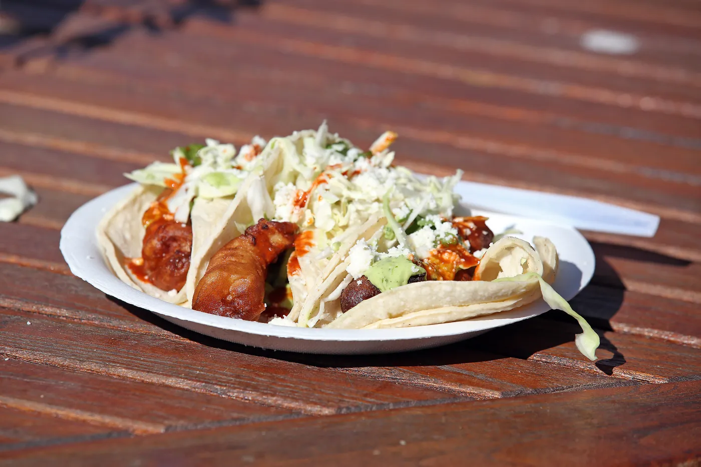 Santa Barbara Beer Garden Event, plate of food