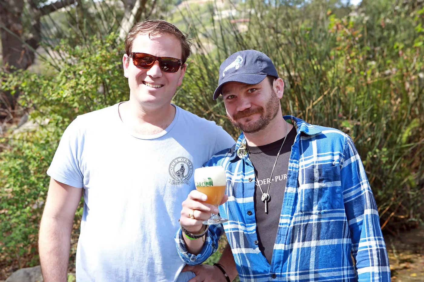 Santa Barbara Beer Garden Event, James and Daivd Burge with Pure Order Brewing