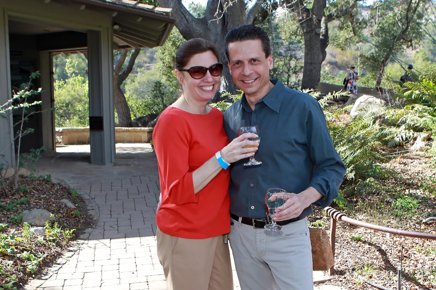 Santa Barbara Beer Garden Event, Stacey Buyers and Luke Swetland (President, Natural History Museum)