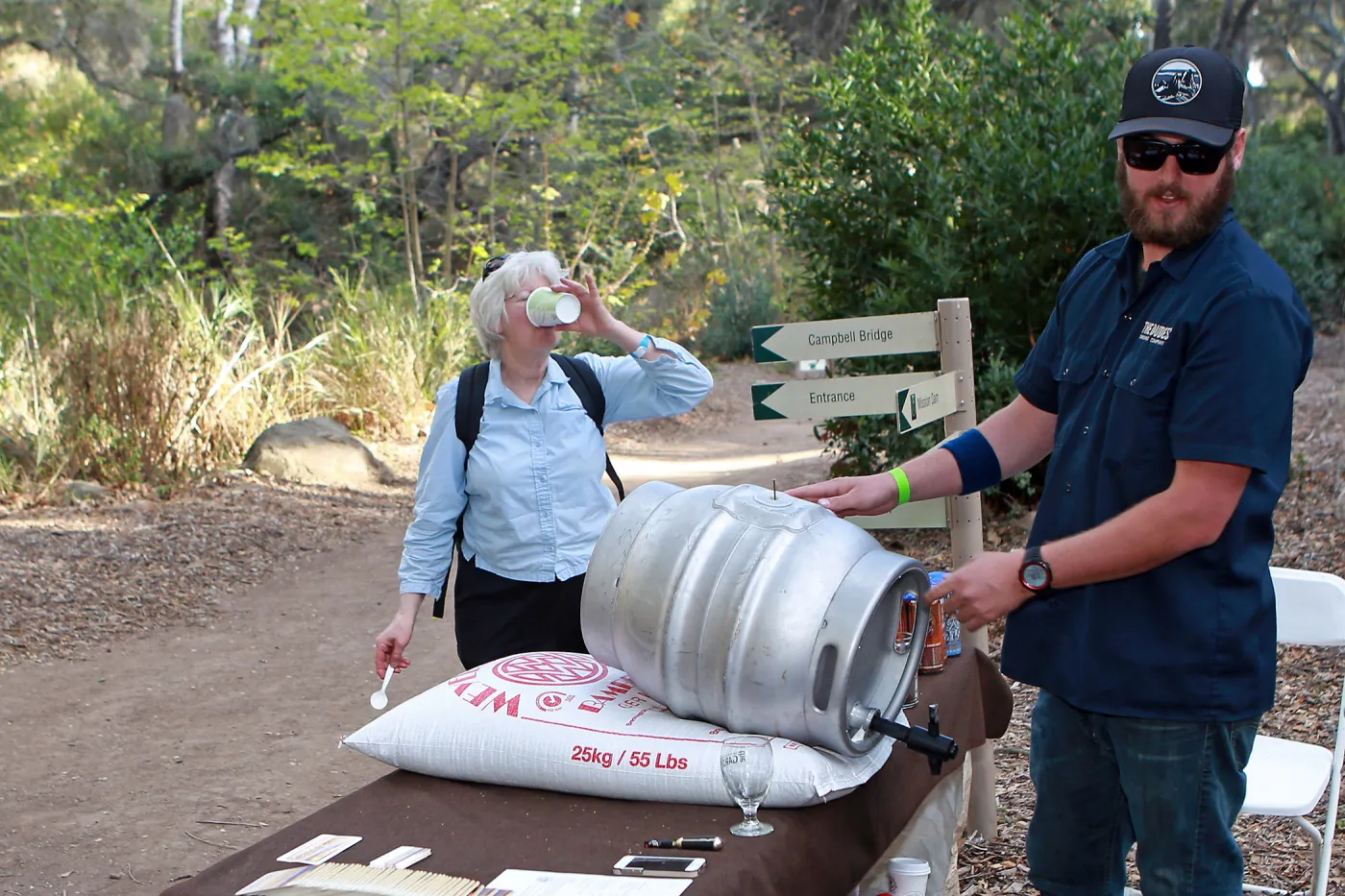 Santa Barbara Beer Garden Event, Ryan Turner with The Dudes Brewing